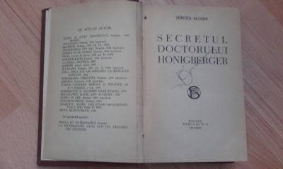 Un roman misterios al lui Eliade: Secretul Doctorului Honigberger. Câteva considerații despre „Tărâmul nevăzut”